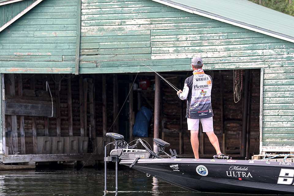 Whatley fished the first three days of the tournament on the big waters of Lake Ontario, but high winds on Sunday forced him to change his game plan and stay in the St. Lawrence River. 