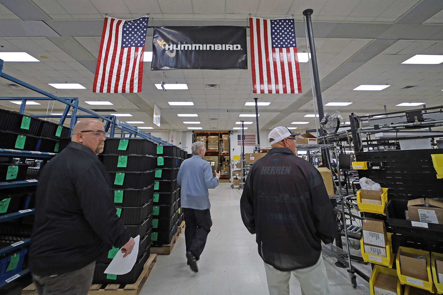 The team enters the production floor for a full-on tour of how Humminbird gets things done. 