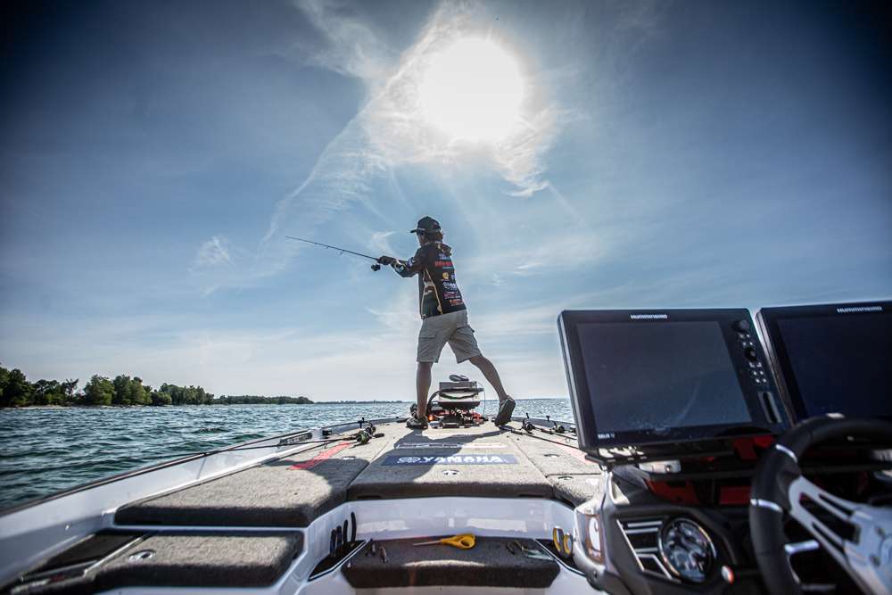 Check out an all-around view of Chris Zaldain's Semifinal Saturday of the 2020 SiteOne Bassmaster Elite at St. Lawrence River