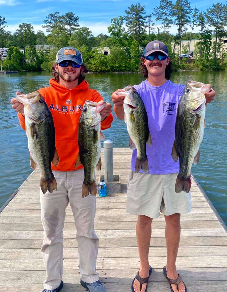 Another successful member of the Auburn University Bass Club, Rob Cruvellier, and his partner Chase Clark landed a third-place finish at Smith Mountain Lake before heading north.