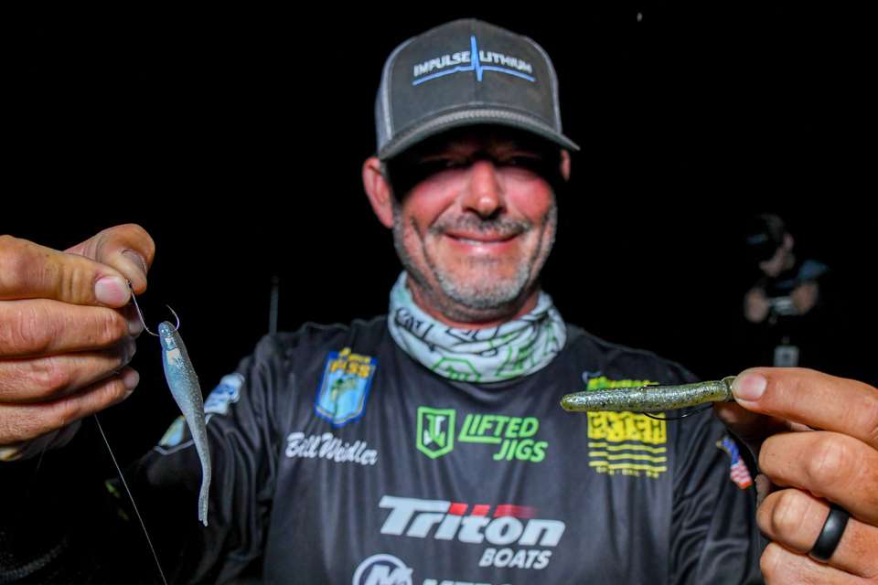 <p>A top choice was a Z Man 2.75-inch Finesse TRD, rigged on a 1/4-ounce Lifted Jigs Ned EWG Jig Head, designed for fishing around heavy cover without the bulkiness of a weedguard. He also used a Strike King 3X ElazTech Z Too Soft Jerkbait, rigged on No. 1 Owner AKI Hook, with 1/2-ounce weight. Alternatively, he used the same bait nose-hooked on a drop-shot rig made with a No. 1 Owner Drop Shot Hook and 3/8-ounce weight.</p><p><strong>Buy it now on Amazon</strong><br><a href=