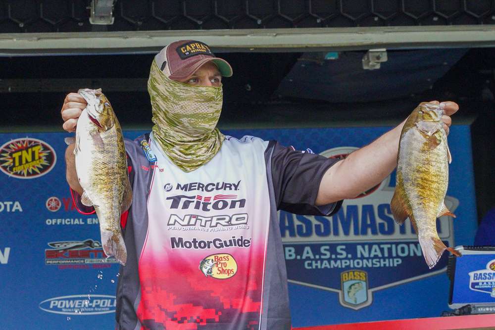 See how the Nation anglers fared after Day 1 on Lake Vermilion.
<br>
<br>First up, Adam Edwards, Minnesota (11th, 9 - 5) 