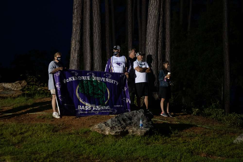 McKendree Fans out supporting their anglers on this Day 2 morning.