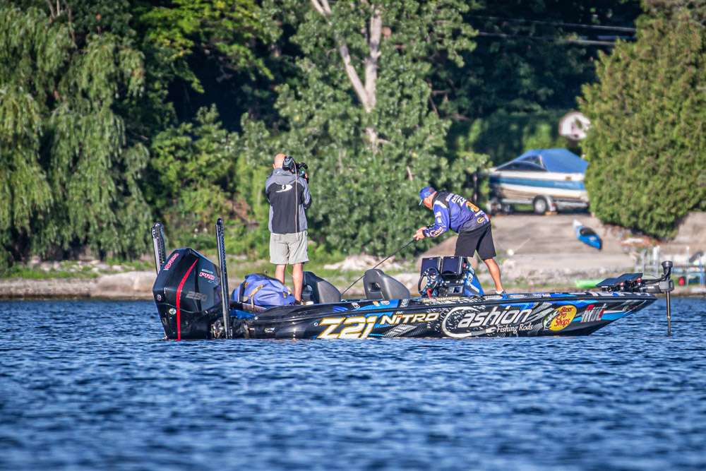 Check out Jamie Hartman's morning on semi-final Saturday on Lake Champlain. 