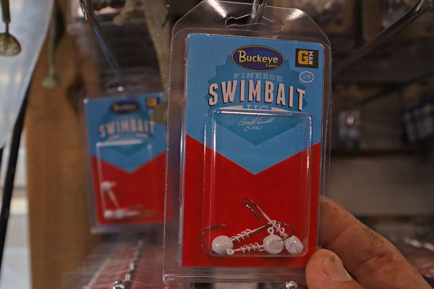 A swimbait is a great presentation to start out with because you can rig it weedless and slow-roll it along the bottom. Simple, easy to learn and the fish like it.