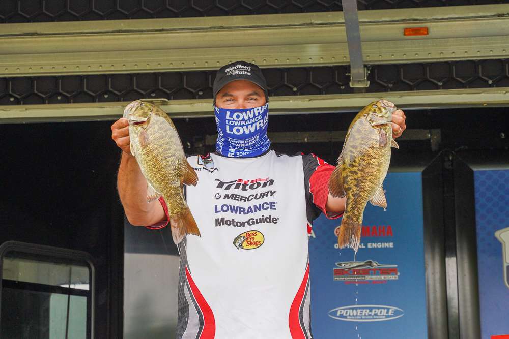 Matthew Marques, co-angler, Illinois (2nd, 11 - 0)