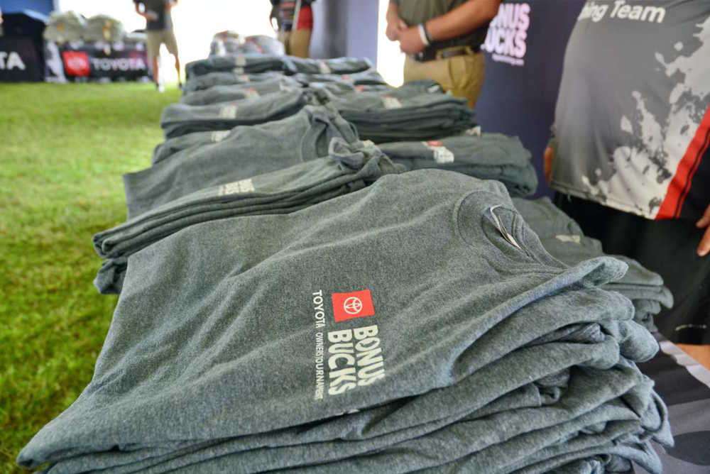 These are the highly coveted Toyota Bonus Bucks Owners Tournament tees. 
