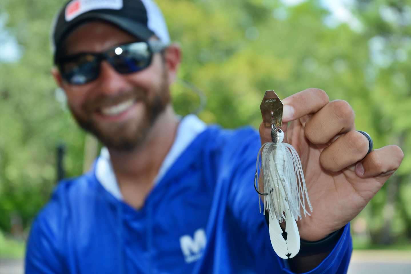 <B>Lure details:</B> 3/8-ounce Z-Man Chatterbait, with 3.25-inch X Zone Lures Muscle Back Finesse Craw, all white. âThe trailer adds a very enticing swimming action with the already proven action of the bladed jig.â 