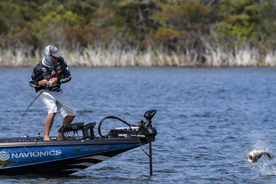 Sam Rayburn in September. Fishing conditions were tough when compared to the prime springtime bite, but this is still Sam Rayburn in Texas. The heavyweights still crossed the scales, and the largemouth were active offshore and in the shallow, gnarly jungles of the creeks. <strong><a href=