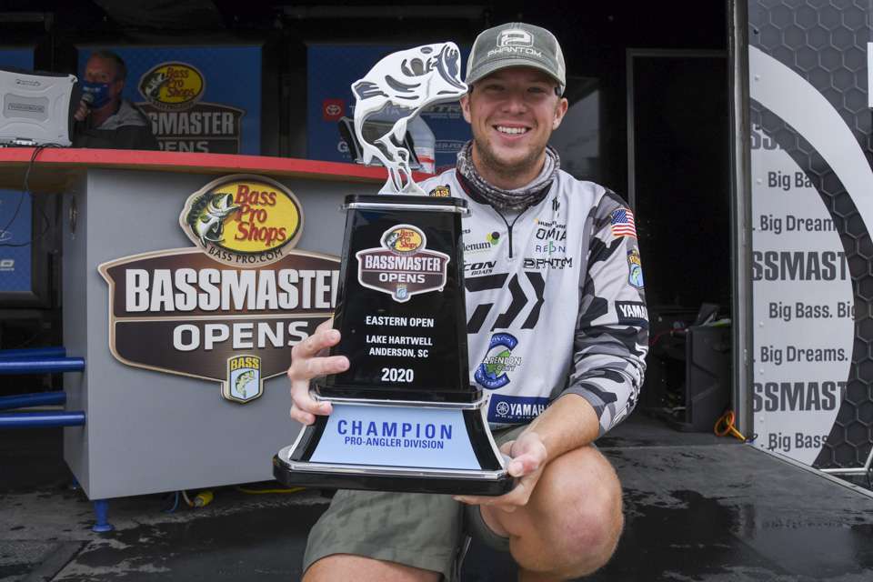 Throwing it back to his collegiate fishing days at the University of South Carolina, Patrick Walters used his experience and blueback herring pattern skills to win a second Open. Check out his winning baits and those of the Top 12 anglers. <strong><a href=
