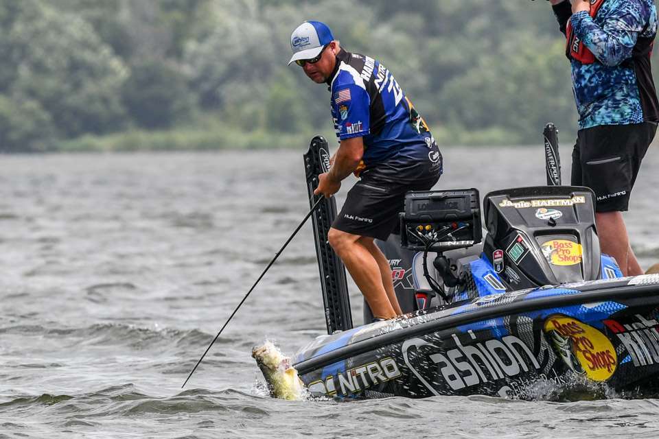 Jamie Hartman won the 2019 Elite event on Guntersville, rallying from 10th place on the final day last June. Hartman started a trend of sorts as three of the past nine Elite winners have climbed from the 10th spot. Micah Frazier and Buddy Gross also pulled off the last-in, finish-first feat.