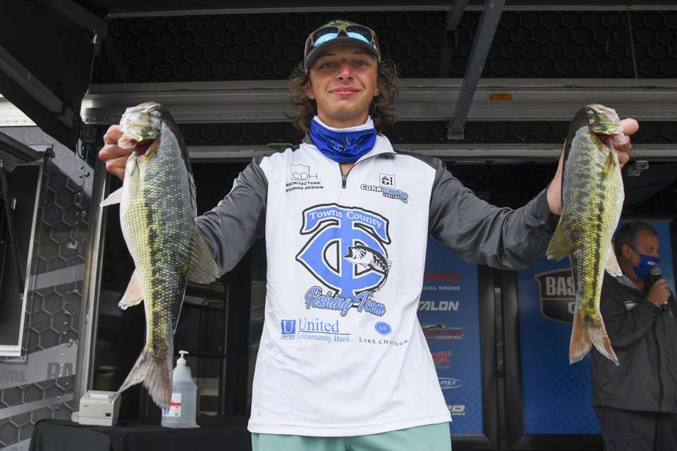 Mitchell Grimsley, co-angler (2nd, 12 - 3)