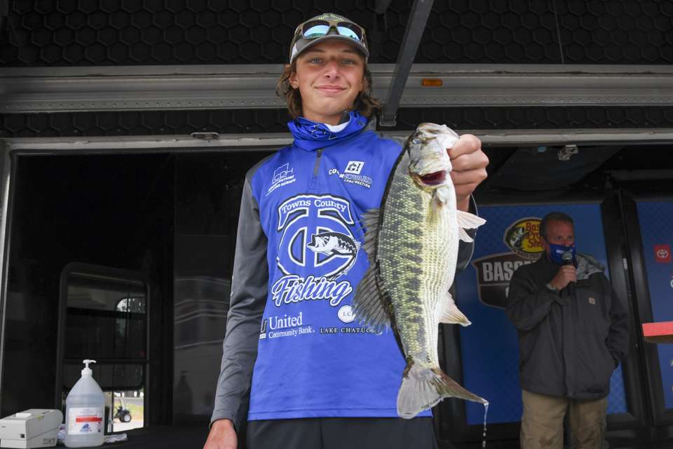 Mitchell Grimsley, 11th co-angler (14-7)
