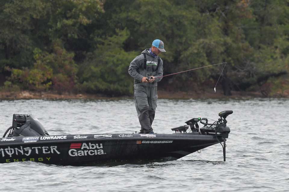 See Marc Frazier's final day fishing at the Basspro.com Bassmaster Eastern Open at Lake Hartwell.