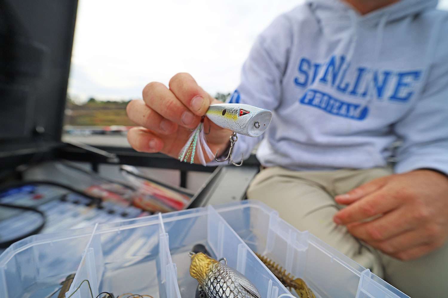This topwater popper from Ark is a great presentation to add to the mix. 