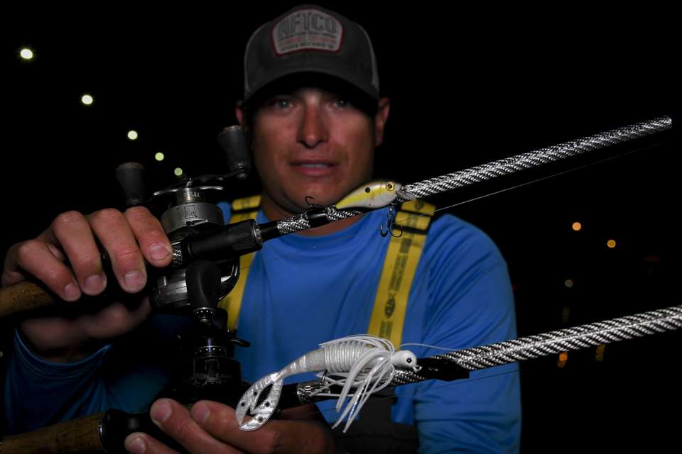<B>Matt Pangrac (11th; 25-8)</b><BR>  A top bait for Matt Pangrac was an Academy H20 XPRESS CRS Crankbait, replacing the stock hooks with No. 5 Gamakatsu Aaron Martens TGW Nano Finesse Treble Hooks. He also used a 1/2-ounce Z-Man Chatterbait Jackhammer, with a Big Bite Baits Kamikaze Swim On for a trailer. Buy it now on Amazon: <a href=