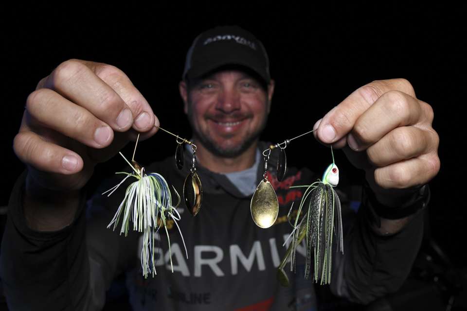<B>Jason Christie (7th; 29-0)</b><BR>

A 1/2-ounce War Eagle Covert Spinnerbait with tandem Indiana blades was a top choice for Jason Christie. So was a 1/2-ounce War Eagle Gold Frame Tandem Indiana Spinnerbait. <strong><a href=