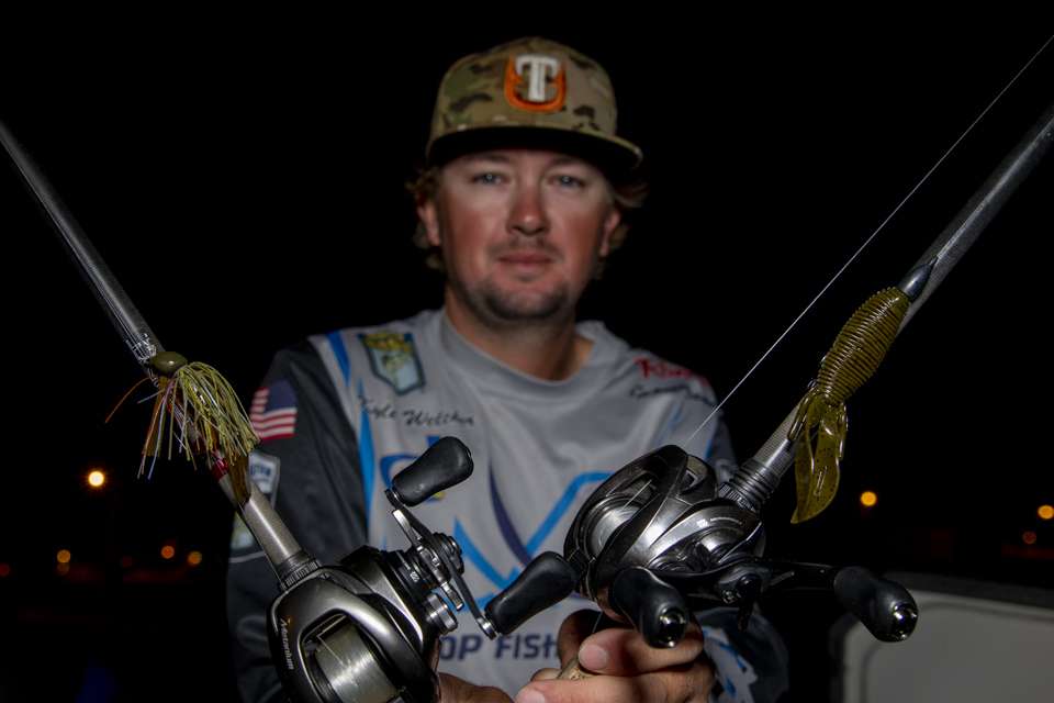 <p><strong>Kyle Welcher (10th; 31-4)<br></strong>Kyle Welcher used a 1/2-ounce Untamed Tackle Ace Jig, designed with a compact design and heavy-duty hook for flipping heavy cover. Alternatively, he used a Missile Baits D Bomb, on a 4/0 Gamakatsu Hook and 1/2-ounce Titan Tungsten Pro Series Tungsten Flipping Weight. <strong>Buy it now on Amazon:</strong> <a href=