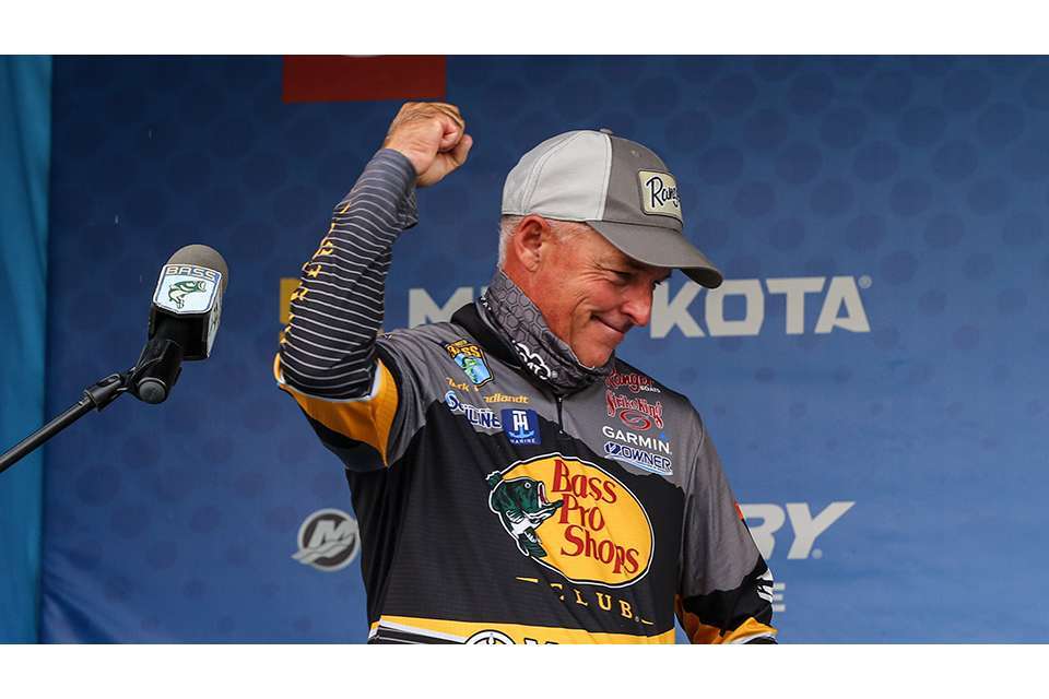 Clark Wendlandt finished 17th at Santee Cooper to build on his lead in the Bassmaster Angler of the Year race. Wendlandt, who won three FLW AOY titles, has 587 points through seven tournaments to lead Cory Johnston by 37, which he knows can be made up with one bad day. Before the swing, Wendlandt said it was too early to really consider the title, but with two events left and his prospects increasing, Wendlandt said the pressure is ramping up.