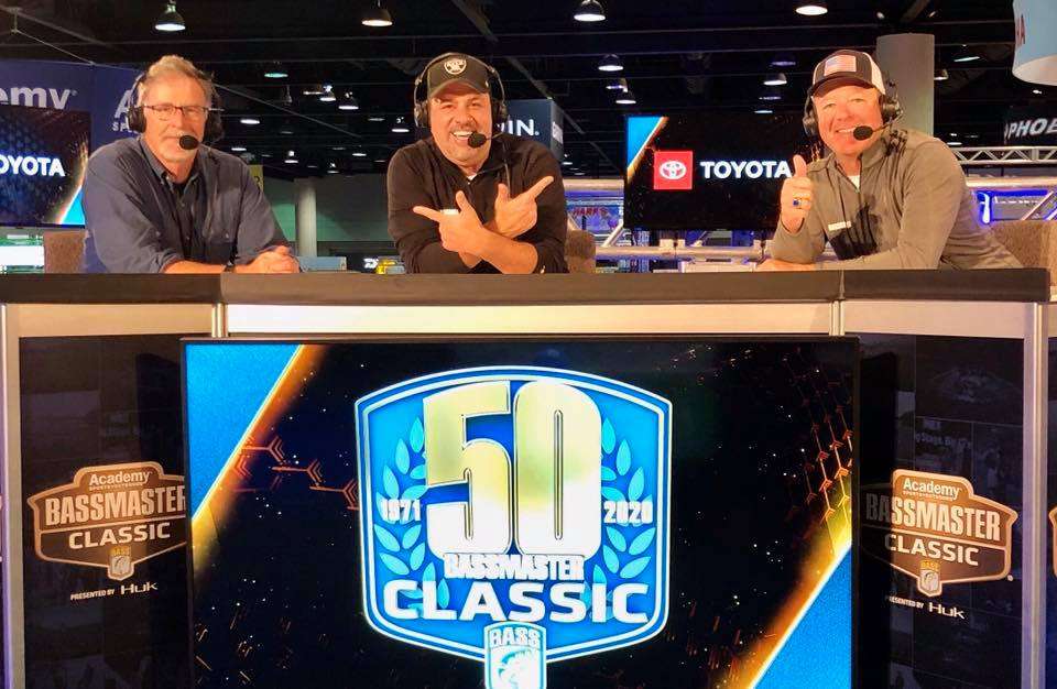 Bassmaster LIVE, with Tommy Sanders, Mark Zona and Hite, who will be on site, runs each morning from 7:30 a.m. ET to 10:30 then from 11:30 to 2:30 p.m. 