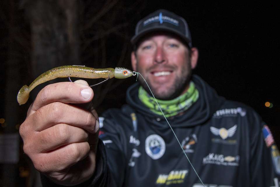 <p>The champ also used a Hog Farmer Bait Co. Weedless Hybrid Head, featuring a Polly head and Gamakatsu hook, with the rig weighing 1/8-ounce. He paired it with a Netbait Big Spanky Swimbait. The lightweight setup enabled Livesay to fish the rig like a frog over thick mats, and then work it like a swimbait bait when it reached open water. <strong>Buy it now on Amazon:</strong> <a href=