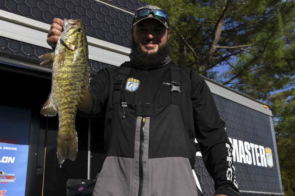Michael Shrader, 9th place co-angler (9-14)