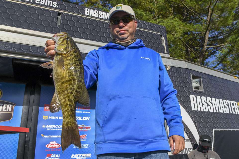 Bobby Drinnon, 1st place co-angler (18-3)