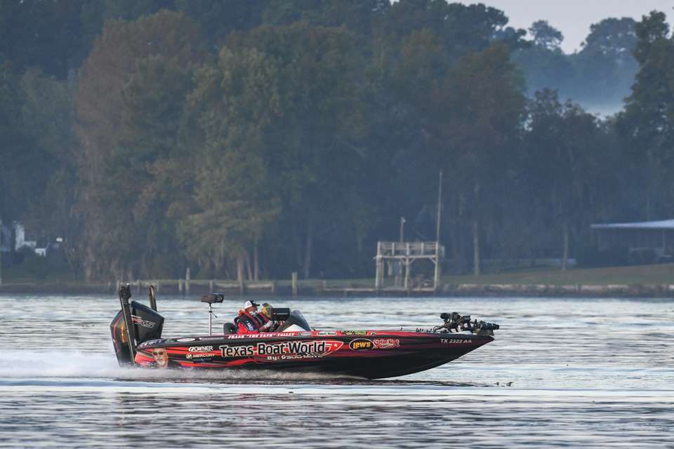 Catch up with Frank Talley as he gets going early Day 2 of the 2020 Bassmaster Elite Series at Santee Cooper brought to you by the United States Marine Corps!