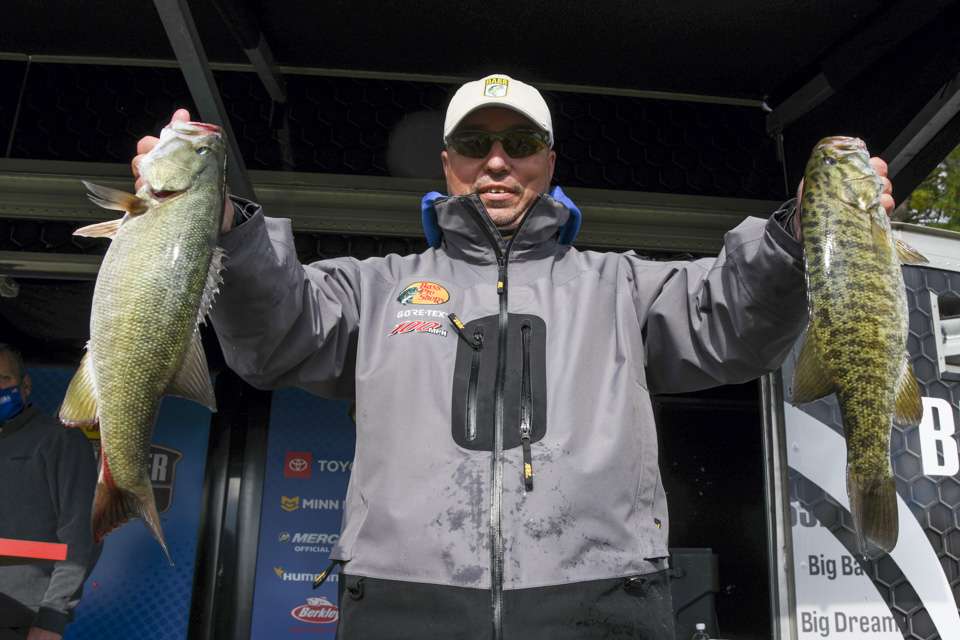Bobby Drinnon, 1st place co-angler (16-0)
