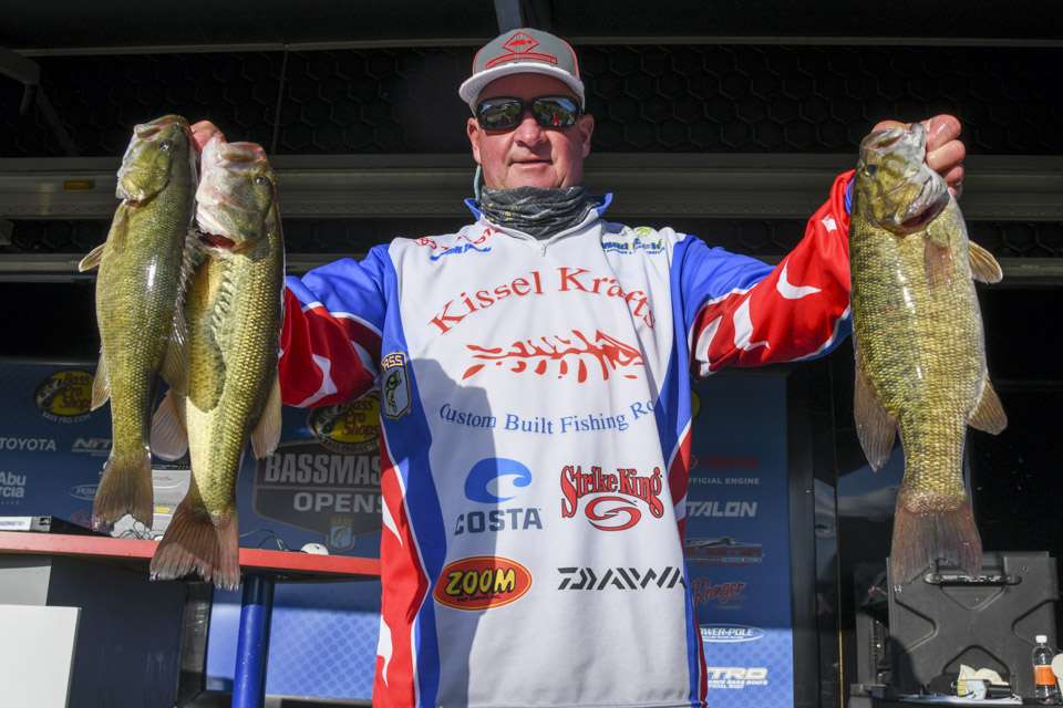 Russell Hoyle, 2nd place co-angler (13-6)