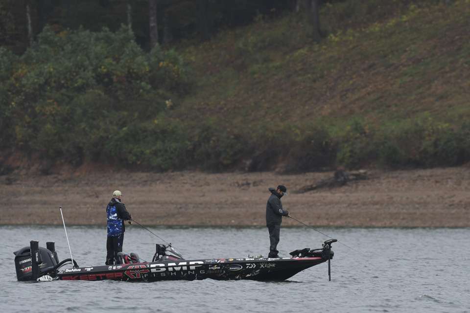 Take a look at early Day 1 of the Basspro.com Bassmaster Eastern Open at Cherokee Lake.