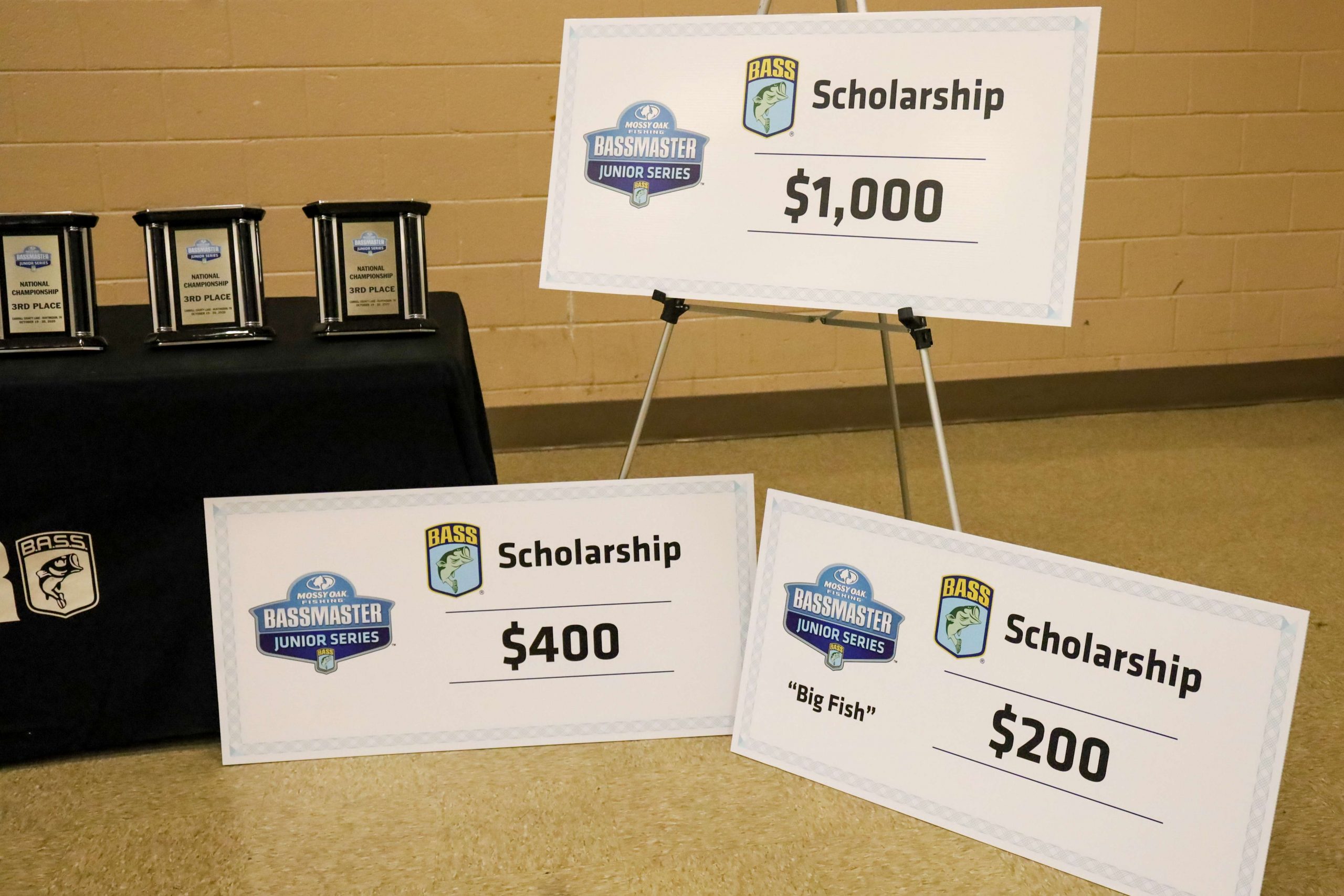 Not only are there trophies given to the winning teams, but a lot of scholarship money will be awarded too.
