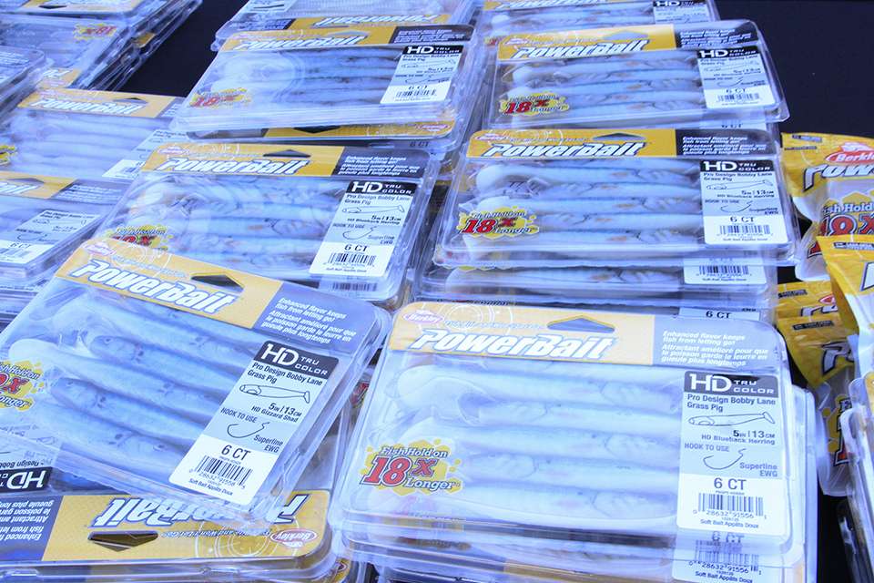 Berkley provided a variety of Powerbait plastics for the anglers.