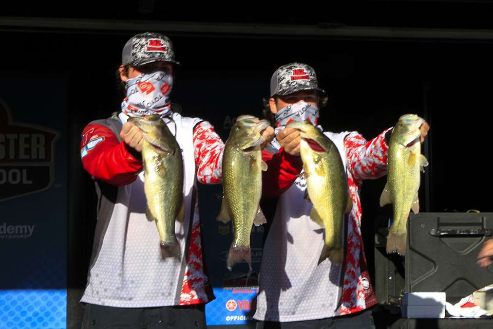 Flint Davis and James Henemyre of Lee County High School 2nd Place, 17 pounds, 3 ounces