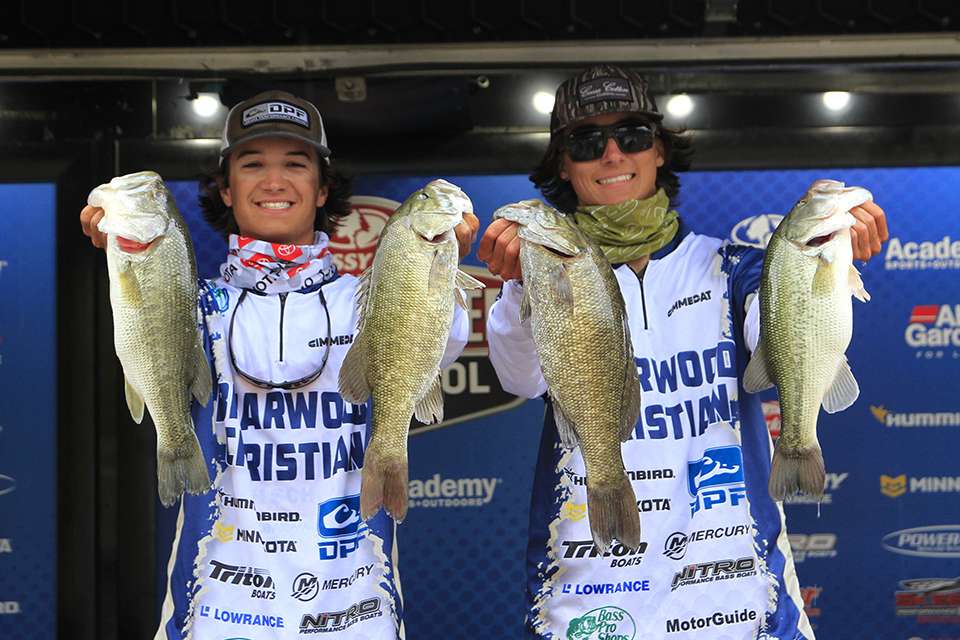 Tucker Smith and Hayden Marbut of Briarwood Christian (1st Place, 17 pounds, 5 ounces) 