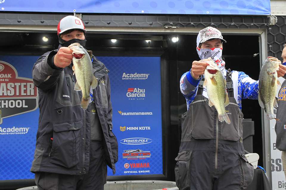 Mason Wade and Dylan Ragland of Jackson County High School (10th Place, 27 pounds, 10 ounces total)