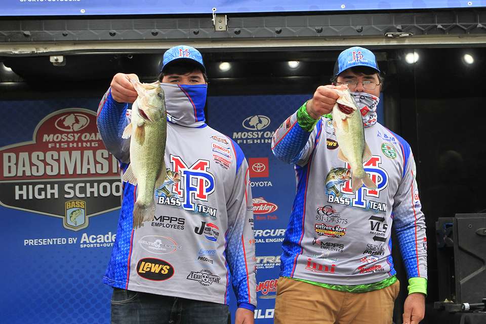 James and Aaron Riggs of Mt Pleasant High School (8th Place, 28 pounds, 1-ounce total)
