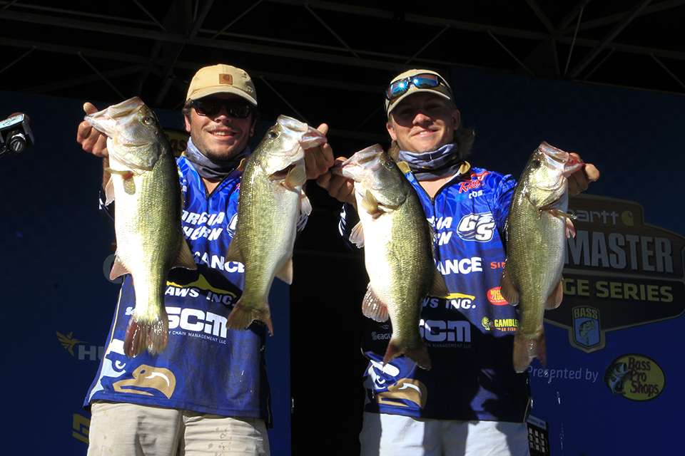 Ty Black and Avry Thomason of Georgia Southern University (3rd Place, 39 pounds, 9 ounces total)