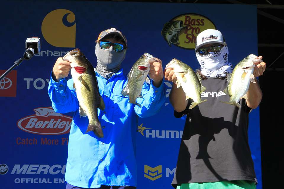 Tyler Lubbat and Calvin Landsberg (11th Place, 45 Pounds, 6 Ounces total) 