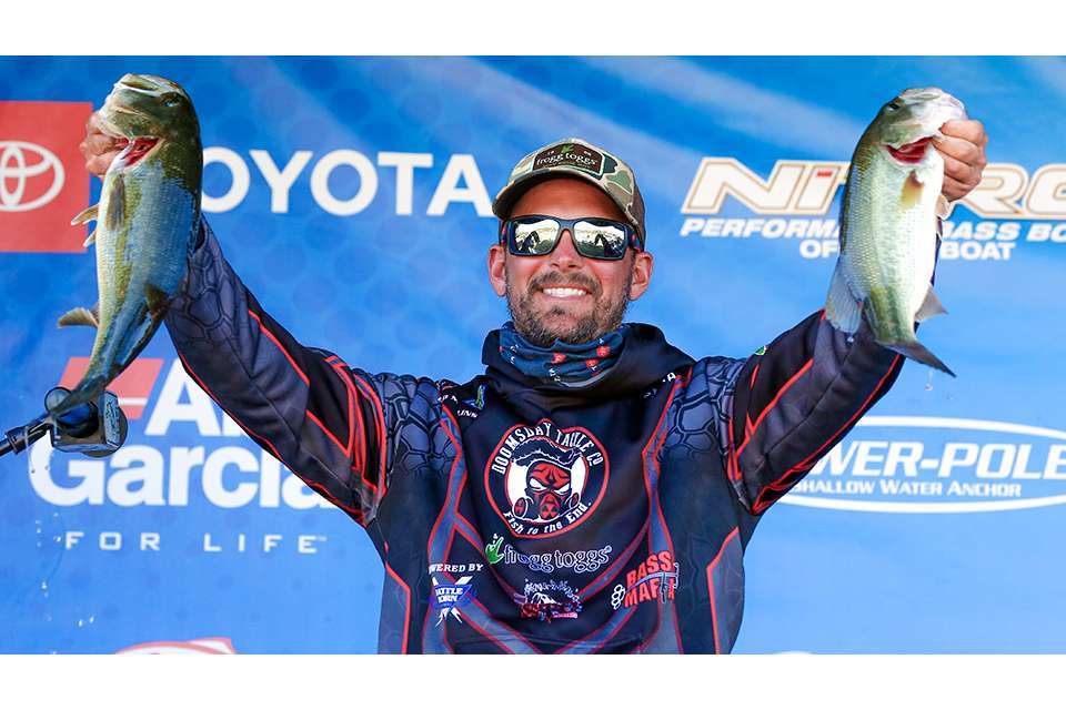 The 2020 Bassmaster Angler of the Year race will be decided this week. Tennessee pro David Mullins is atop the standings after eight events with 623 points, with Minnesota pro Austin Felix in second with 618 and Texas veteran angler Clark Wendlandt third at 607.