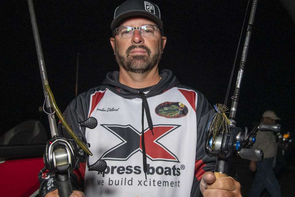 <p><strong>Brandon Dillard (6th; 31-9)</strong><br>Brandon Dillard used a 1/2-ounce War Eagle Heavy Finesse Jig with a Berkley PowerBait Pit Boss. He also used a Yum Magnum Finesse Worm, on a 6/0 Trokar Big Nasty Flipping Hook with a 3/8-ounce Wicked Weights Tungsten Weight. <strong>Buy it now on Amazon:</strong> <a href=
