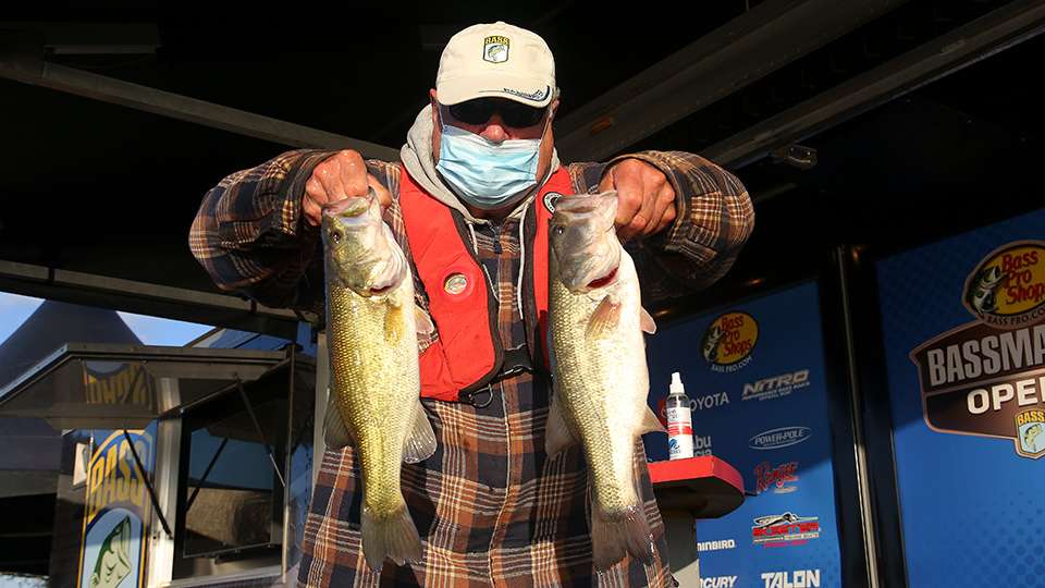 Jimmy Patterson, 10th place co-angler (8-2)