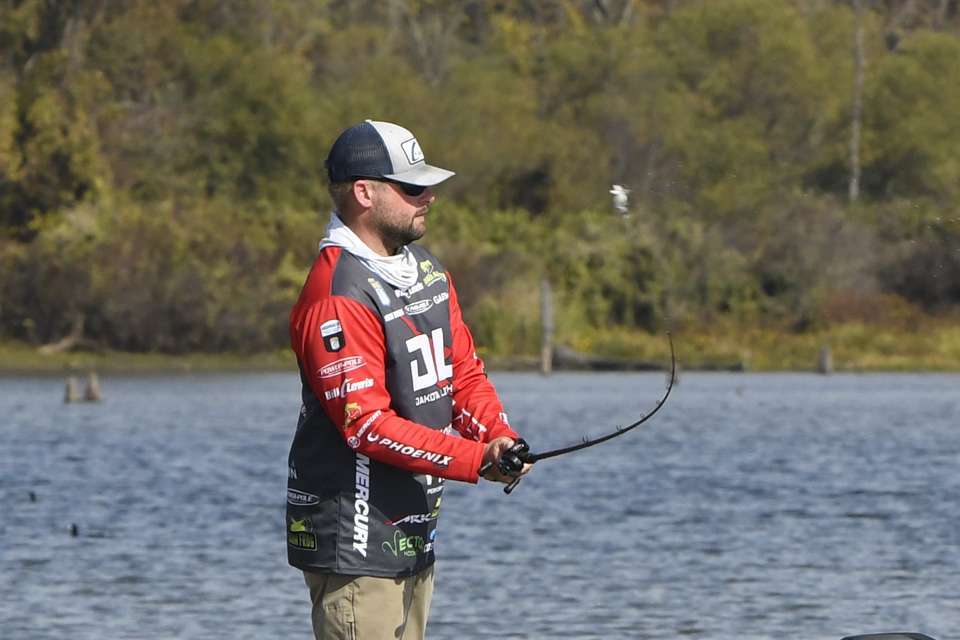 <b>Brock Mosley (8th; 61-9)</b><br> Brock Mosley rotated through a bladed jig and squarebill crankbait. <strong><a href=