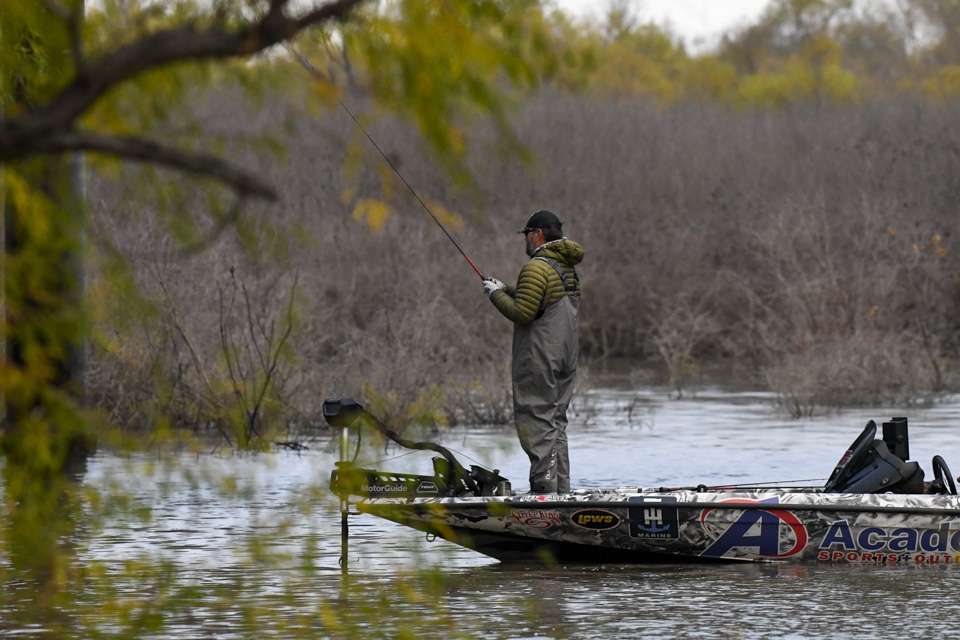 Find out how Greg Hackney fared during Day 2 of the Basspro.com Bassmaster Central Open at Lewisville Lake.