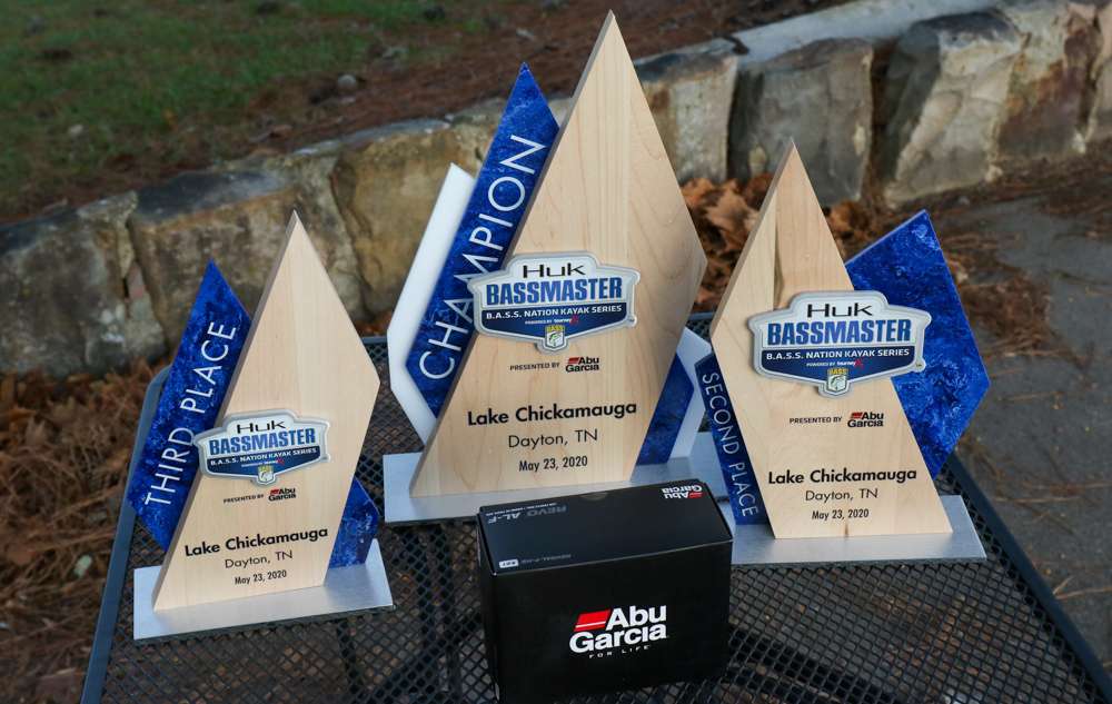 The Huk B.A.S.S. Nation Kayak Series at Chickamauga Lake powered by TourneyX presented by Abu Garcia awards ceremony was held at the Dayton Boat Dock.