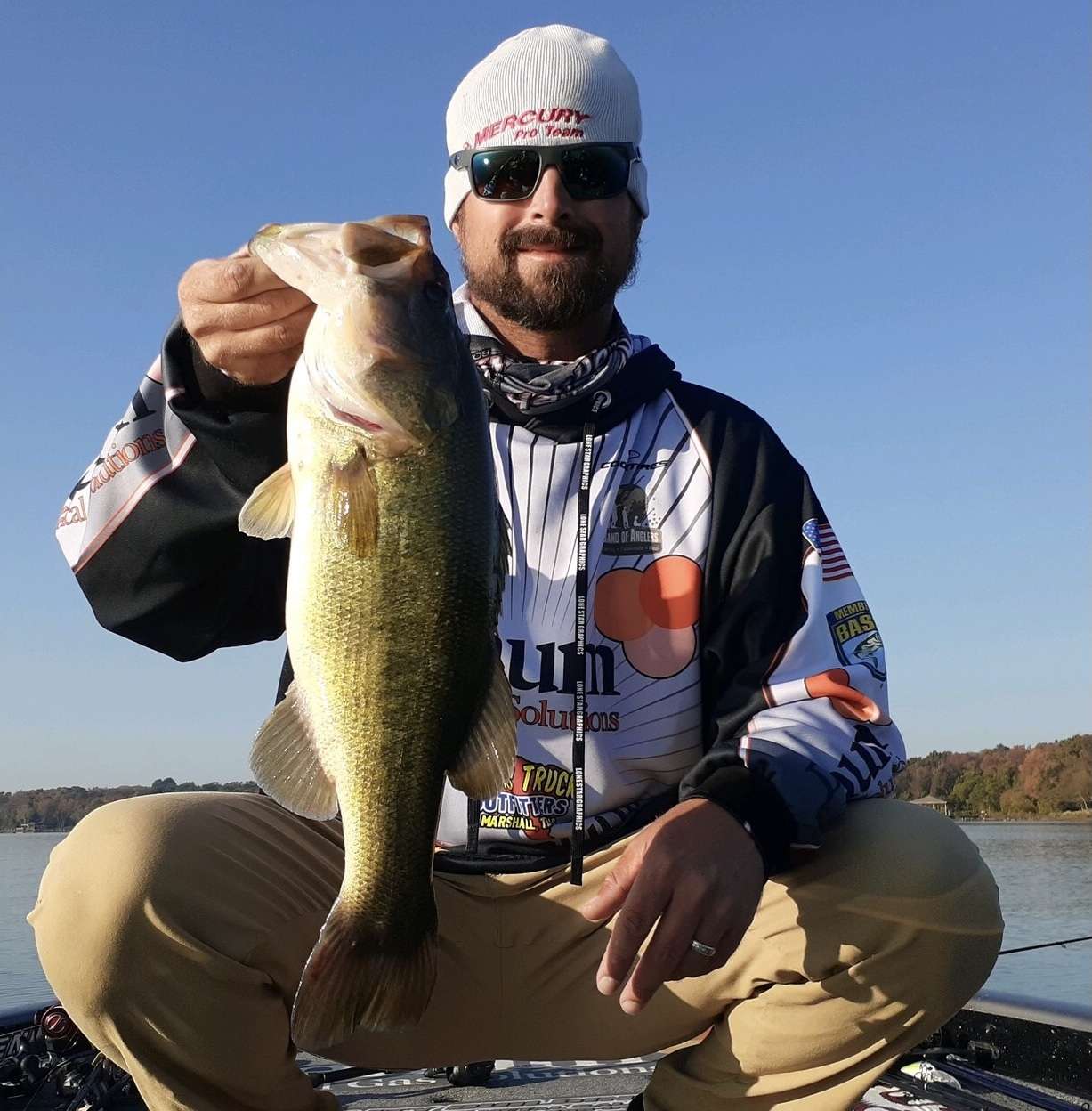 Brad Whatley with a 4-pound, 2-ounce Lake Fork bass.