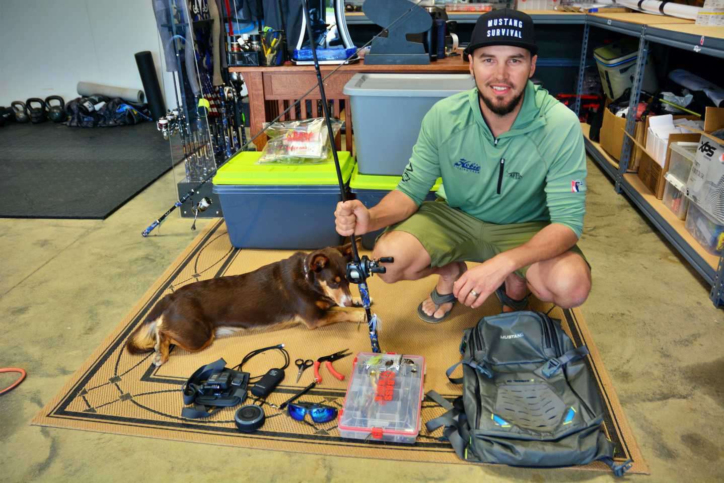 Carl Jocumsen likes to go back to the basics when not competing on the Bassmaster Elite Series. âGrowing up in Australia I liked to pack my backpack with a few simple lures, just one rod and reel, and head out to fish the streams and lakes around home.â Come along with Carl, his wife Kayla and their dog Roo for a bank fishing adventure.  <p> <em>All captions: Craig Lamb</em>