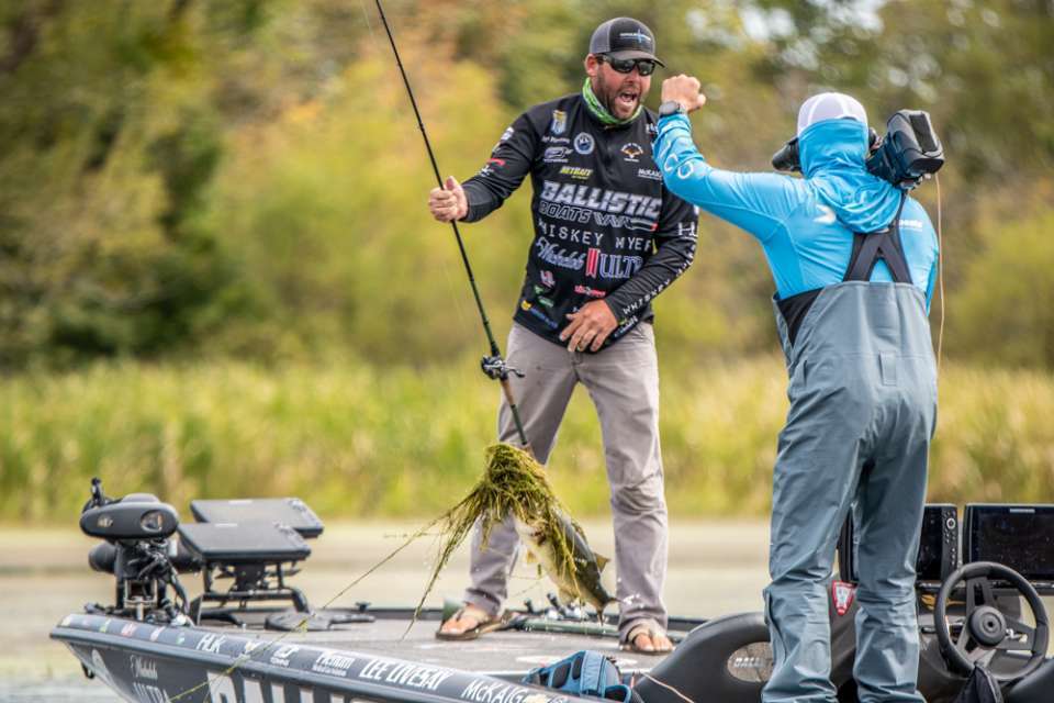 <p><strong>Lake Chickamauga</strong><br>A drop shot fished in shallow, heavy cover that won at Santee Cooper. The next week? Another off-season tactic, with a topwater frog and unique swimbait/frog combo rig winning at Lake Chickamauga.</p>