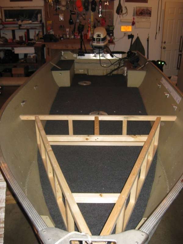 He built the front-deck frame to accommodate storage and a stereo. Genius, really.