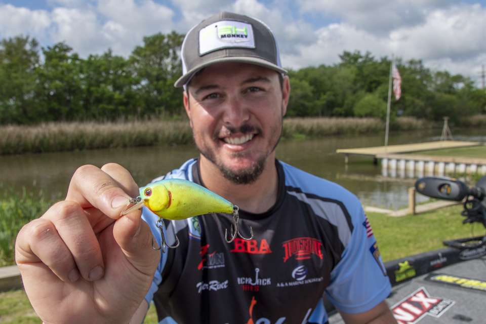 Any tacklebox has to have a crankbait, and Rivetâs choice is a custom-painted Blackjack Lures 1.5 square bill. âItâs got a different sound to it; itâs a big knocker,â he said. âWe use it all over the place. I can use in rocks or grass.â<br><br> Blackjack is a South Louisiana company that customizes lures to Rivetâs specifications. âTheyâll paint it however you want,â Rivet said. âItâs crazy how good he paints them. The are so realistic.